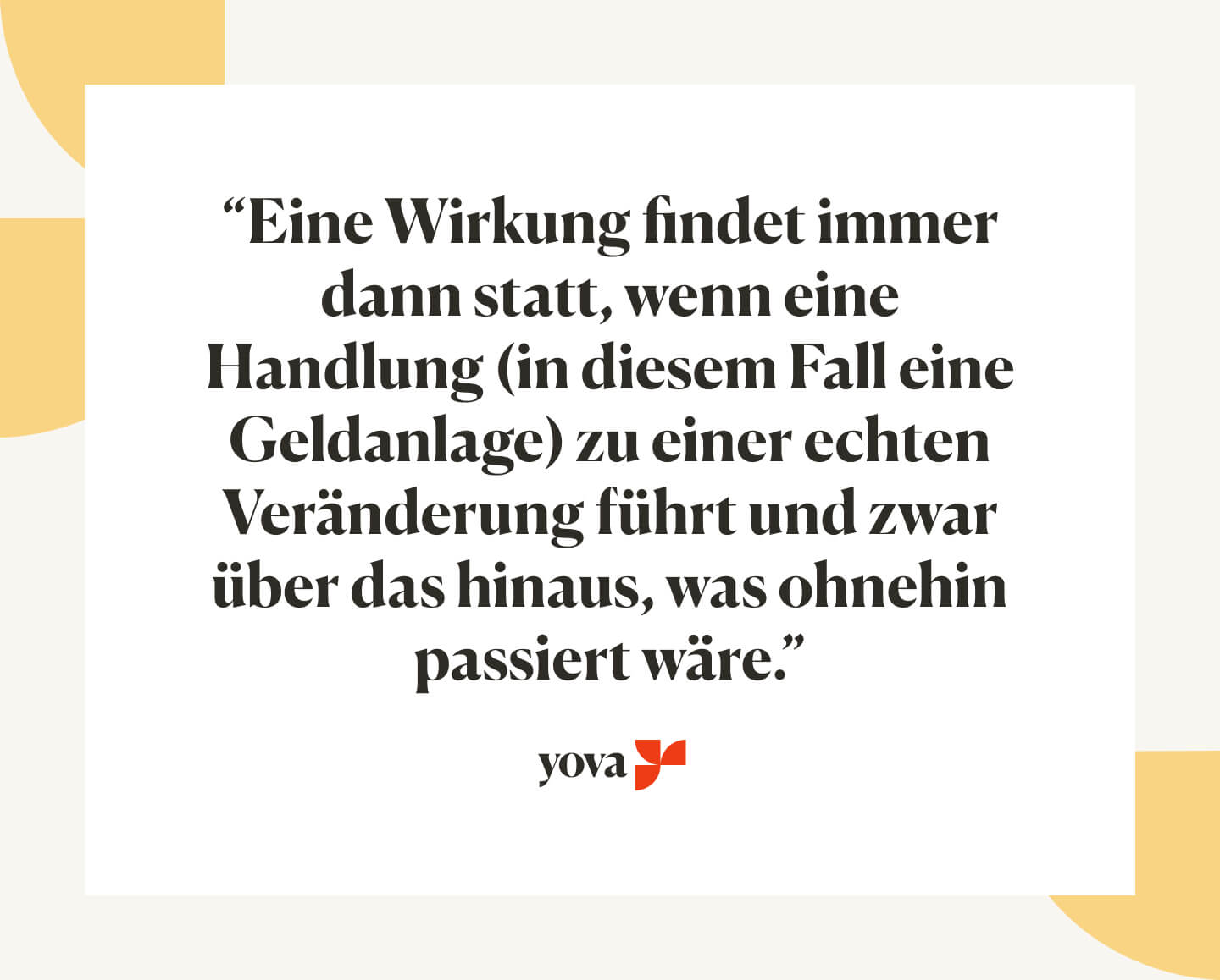 Echten Impact hat nur Impact Investing